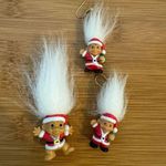 Vintage New RUSS Santa Troll earrings and pin set Photo 0