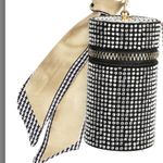 Womens Black Bling Lipstick Case Bag Charm with Twilly in Black 2” x 3.7” Photo 1