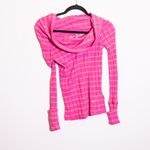 Free People Snowbunny Girlfriend Off The Shoulder Knit Pink Metallic Sweater XS Photo 0