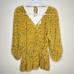 Ophelia Roe  Sheer‎ Chiffon Floral Print Wrap Blouse Photo 0