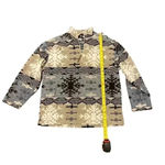 Active Studio Southwestern Snowflake Tribal 1/4 Zip Fleece Jacket Womens Size L Blue Size L Photo 3