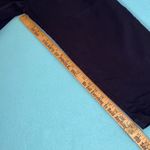 HAVANA JACKS CAFE Stretch capris navy button zipper closure mid rise size 12 Blue Photo 7