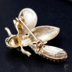 Women's Crystal Honey Bee Brooch Pin Gold Photo 1