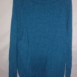Karen Scott  M Turtle Neck Pullover Sweater in Deep Turquoise Photo 0