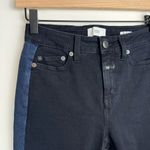 Closed Denim Lizzy Skinny Jeans Sz 24 Two Tone Black Blue Side Stripe Photo 4