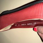 Salvatore Ferragamo Salvatore Ferragamo Women's Red Ribbed Pointed Toe Ballet Flats Size 8 Narrow Photo 6