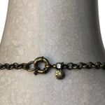 J.Crew Signed Orange and Peach Cabochon Rhinestone Necklace Spring Ring Clasp Photo 5