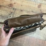 Myra Bag Women's Leather Cotton Crossbody Bag Purse 13"x9"x3" Western Country Black Photo 3