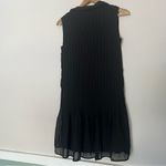 Joie NWT  pleated sleeveless shirt dress collared button down black size small Photo 2