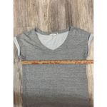 Athleta  Energy Terry Cloth T Shirt Dress Gray Short Sleeves Rolled Cuffs Size L Photo 5