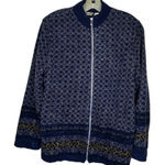 Napa Valley Blue‎ Zip Cardigan Sweater Blue Size M Photo 0