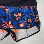 Lululemon Women 4 Paint Storm Harbor Blue Multi Black Speed Shorts Zip Pocket Photo 1