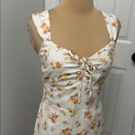 Abercrombie & Fitch NWT  Floral Midi Dress in White and Yellow Photo 4