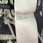 Bob Mackie wearable art black floral pants stretchy waist business casual pants Photo 10