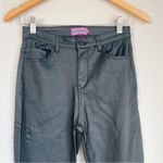 Edikted  Luna Faux Leather Flare High Rise Pants Black Size Small Photo 4