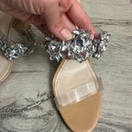 Schutz Laureen Light Nude Vinyl and Rhinestone High Heel Sandals Photo 2