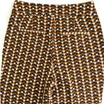 Anthropologie Maeve Slim Cropped Ponte Pants in Brown Dot Size 6 Photo 7
