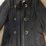 Calvin Klein  wool peacoat with toggles  & Zipper  Size 6 Removable Hood Photo 1