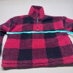 Red and Black Plaid Fleece sweatshirt Photo 2