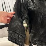 Vintage Italian Black Leather Textured Jacket (Vintage /
80s / Navarre Leather) Size 14 Photo 2