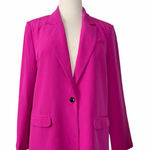Vince Camuto  Women’s XXL Fuchsia Pink Stretch Blazer One Button Notch Lapel Photo 0