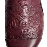 Softwalk Like New  San Marcos Tooled Leather Mules Size 7.5 Wide Width Photo 2