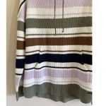 Carve Designs  Olive Multi Stripe Funnel Neck Relaxed Fit Rockvale Sweater Medium Photo 2