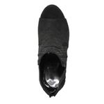 Carlos Santana NWT Black Suede Libbie Peep Toe Booties New in Box Photo 5