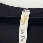 Super Cute Flowy Black Sleeveless Tank Top with Crisscross Detail Photo 3