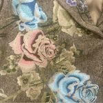 Peter Nygard Vintage Long Wool Tweed Embroidered Floral Coat 20W Quiet Luxury Prep Phoebe Photo 3