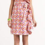 Kate Spade  Silk Print Ruffle Wrap Dress Photo 0