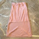 Forgotten Grace  Satin Pink MIDI Skirt S Photo 0