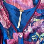 Free People Spring Fling Mini Dress in Ultra Violet Combo Small Photo 6