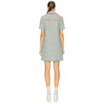 Etro Collared Shirt Dress in Green Pink 38 New Womens Tweed Boucle Mini Size undefined Photo 1