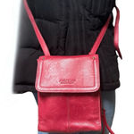 American Leather Co. Red Leather Crossbody Bag Photo 0