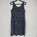 Fresh Produce  Fish Print‎ Midi DRESS Small Gray Blue Coastal Tropical Resort Photo 9