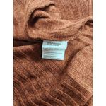 Ribbed Sweater Rust Orange Puff Long Sleeves Size L. B29 Size L Photo 4