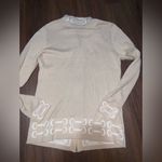 RONNER luxury knit equestrian alpaca cotton sweater zip L beige horse buckle Tan Size L Photo 3