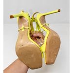 Schutz NEW  Vikki Leather Ankle Wrap Thong Dress Sandals Fresh Green Size 6.5 Photo 7