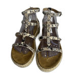 Steve Madden Shoes Womens Size 9 Snakeskin Studded Platform Espadrille Sandals Photo 2