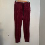 Year of Ours Revolve Womens Velour Drawstring Joggers Maroon Medium Athleisure‎ Red Photo 1