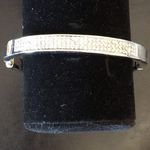 Badgley Mischka  Silver Bedazzled Bangle Crystals Photo 0