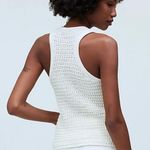 Madewell Crochet-Knit Crewneck Sweater Tank Size Medium Photo 1