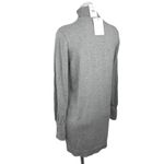 WAYF  NWT Gray Wool Blend Turtleneck Long Sleeve Pullover Mini Sweater Dress S Photo 1