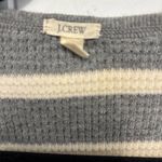 J.Crew  Gray and Cream Striped Henley Top Photo 1
