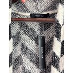 August Silk Women’s  Small Black & White Patterned Knit Coatigan Photo 3