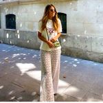 ZARA  Crochet Wide Leg Flared Pants‎ NWOT Small Photo 1