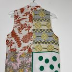 Moulinette Soeurs Anthropologie Venezia Floral Sleeveless Tie Front Blouse M Photo 5