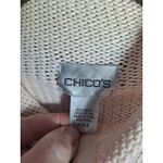 Chico's Women's Cream Ramie Blend Long Sleeve Full-Zip Sweater Jacket Size 2 Photo 3