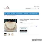 Baroque Japanese Pearl 12X14mm 18 Inches With Silver Rose Clasp Necklace Chocker Photo 15